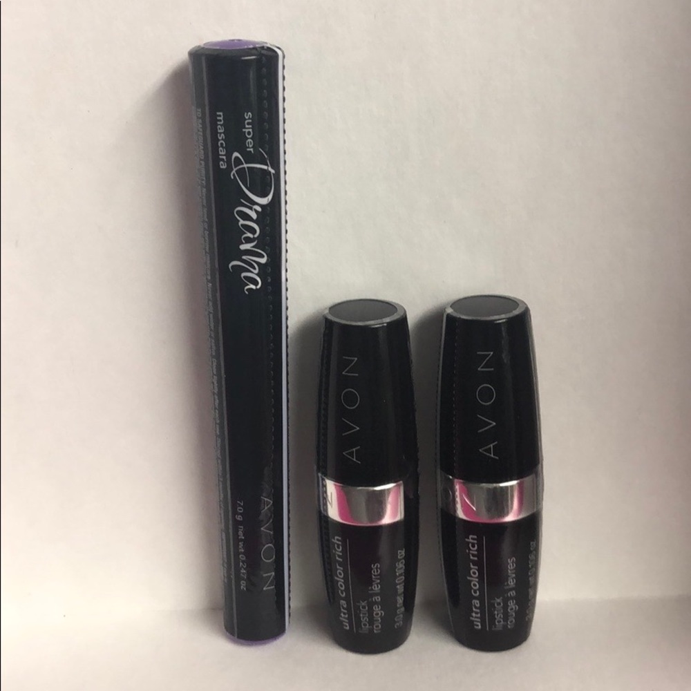 Avon 3pc Set - PLUM SEDUCTION Lipstick and Mascara